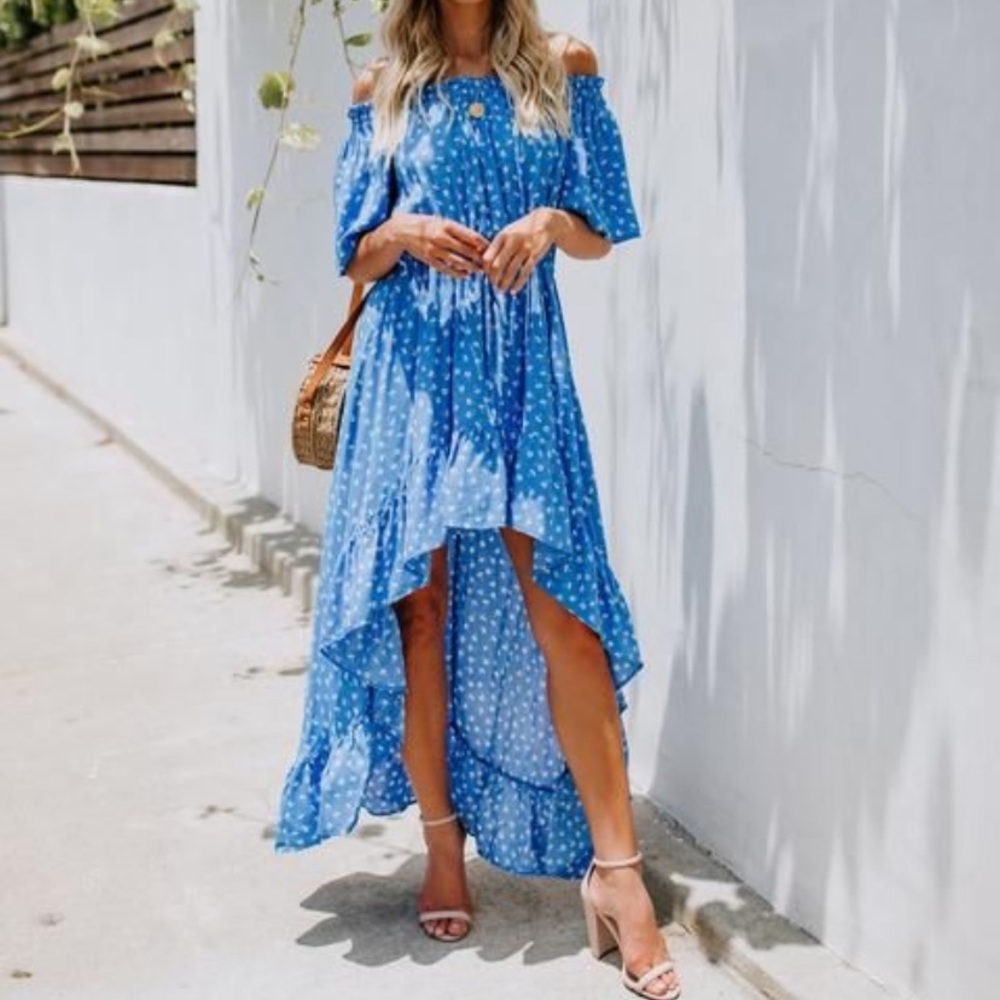 Bonnie blue high low vici dress